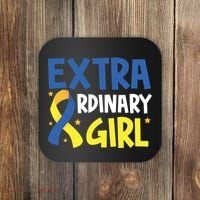 Extra Ordinary Girl Down Syndrome Awareness Coaster thumb 0