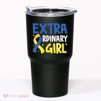 Extra Ordinary Girl Down Syndrome Awareness Tumbler thumb 0