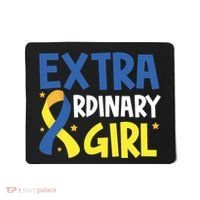 Extra Ordinary Girl Down Syndrome Awareness Mousepad thumb 0
