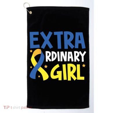 Extra Ordinary Girl Down Syndrome Awareness Golf Towel