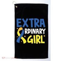 Extra Ordinary Girl Down Syndrome Awareness Golf Towel thumb 0