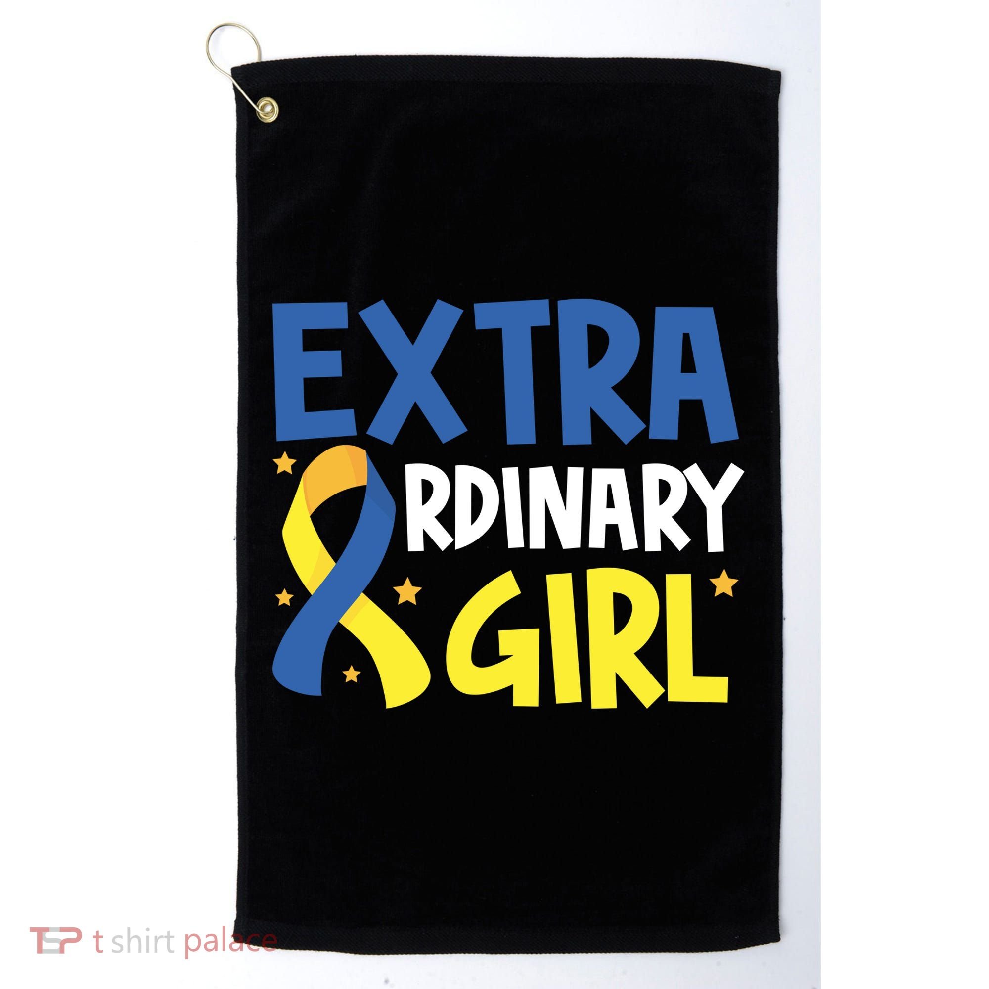 Extra Ordinary Girl Down Syndrome Awareness Golf Towel