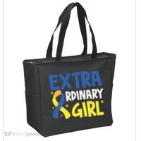 Extra Ordinary Girl Down Syndrome Awareness Tote Bag thumb 2