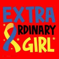Extra Ordinary Girl Down Syndrome Awareness Santa Hat thumb 1