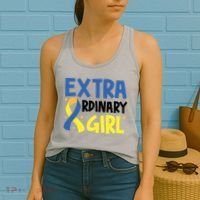 Extra Ordinary Girl Down Syndrome Awareness Women's Tank Top thumb 2