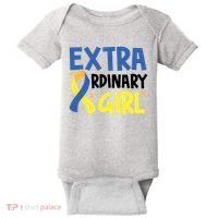 Extra Ordinary Girl Down Syndrome Awareness Baby Bodysuit thumb 0