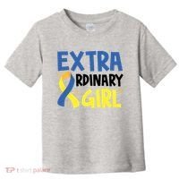 Extra Ordinary Girl Down Syndrome Awareness Toddler T-Shirt thumb 0