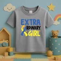Extra Ordinary Girl Down Syndrome Awareness Toddler T-Shirt thumb 3