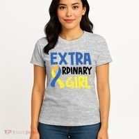 Extra Ordinary Girl Down Syndrome Awareness Women's T-Shirt thumb 4