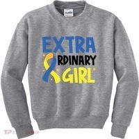 Extra Ordinary Girl Down Syndrome Awareness Kids Sweatshirt thumb 0