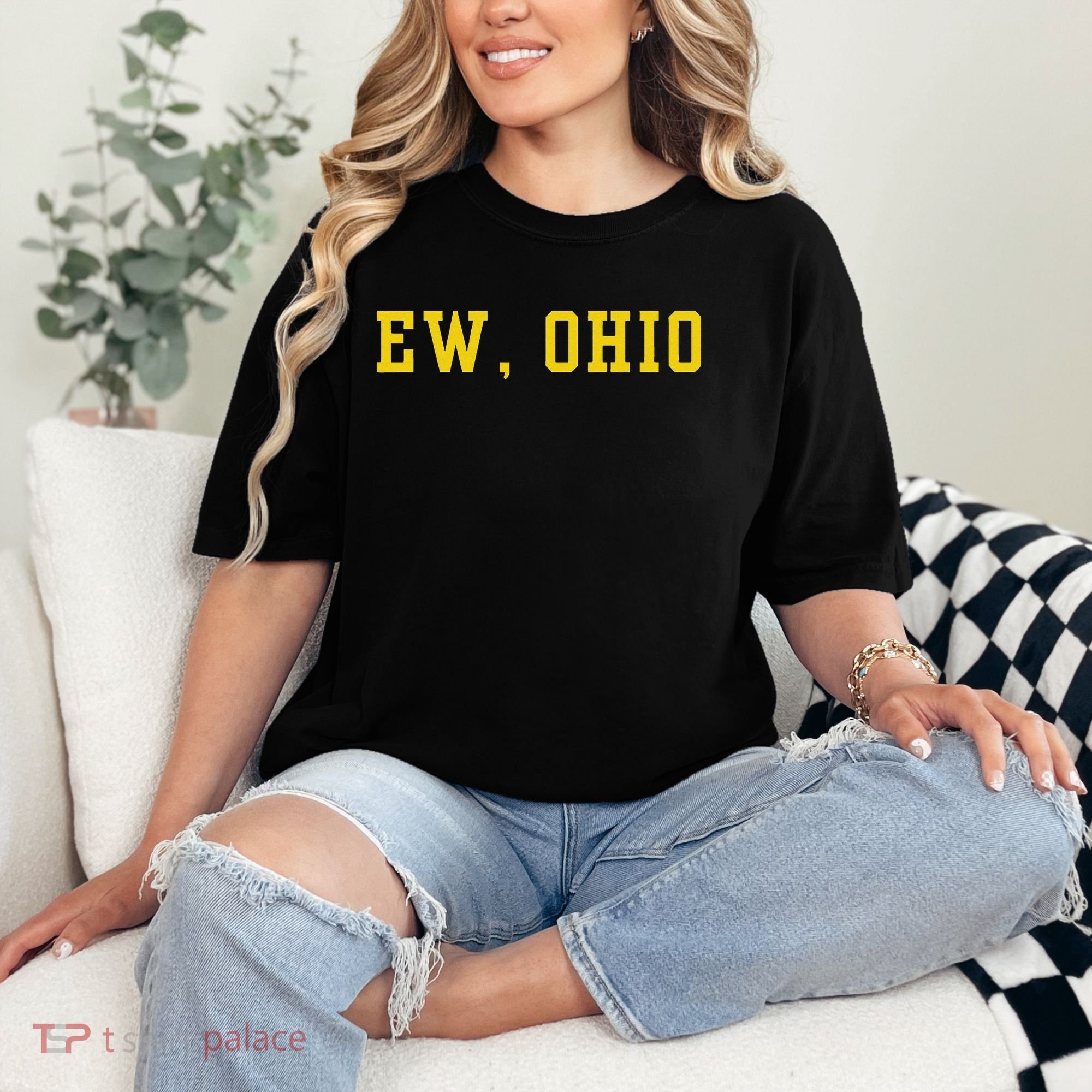 Ew Ohio Generation Z & Gen Alpha Brain Rot Funny Slang Comfort Colors T-Shirt
