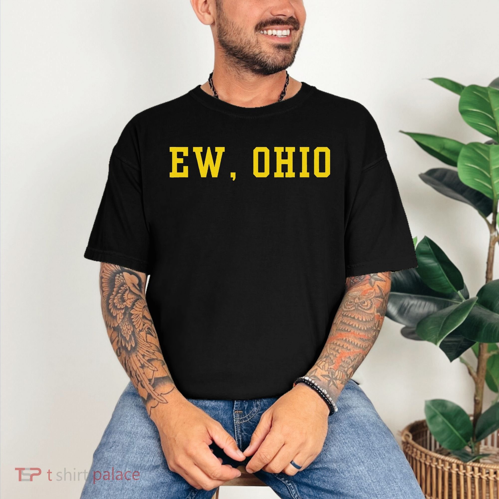 Ew Ohio Generation Z & Gen Alpha Brain Rot Funny Slang Comfort Colors T-Shirt