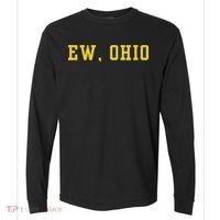 Ew Ohio Generation Z & Gen Alpha Brain Rot Funny Slang Comfort Colors Heavyweight Long Sleeve T-Shirt thumb 0