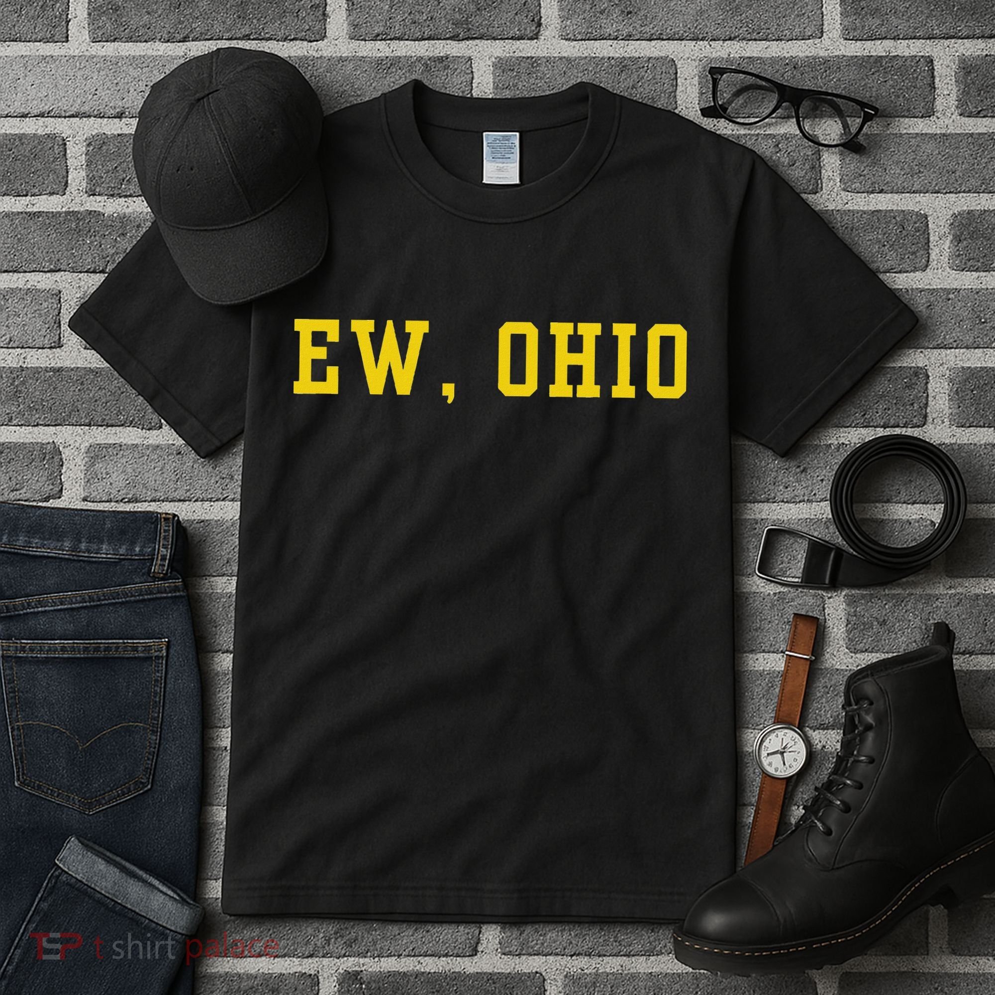 Ew Ohio Generation Z & Gen Alpha Brain Rot Funny Slang Tall T-Shirt