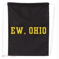 Ew Ohio Generation Z & Gen Alpha Brain Rot Funny Slang Drawstring Bag thumb 0