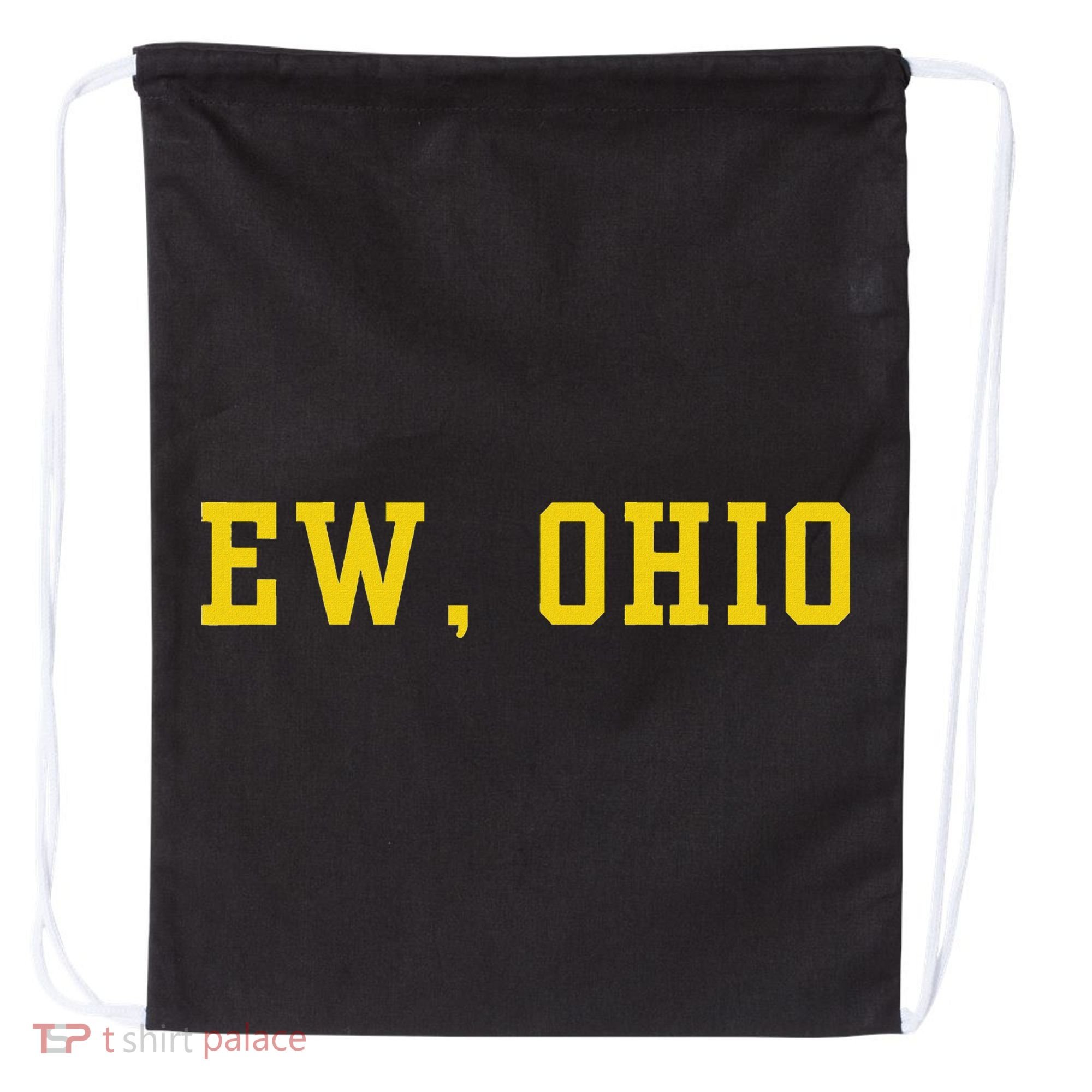 Ew Ohio Generation Z & Gen Alpha Brain Rot Funny Slang Drawstring Bag