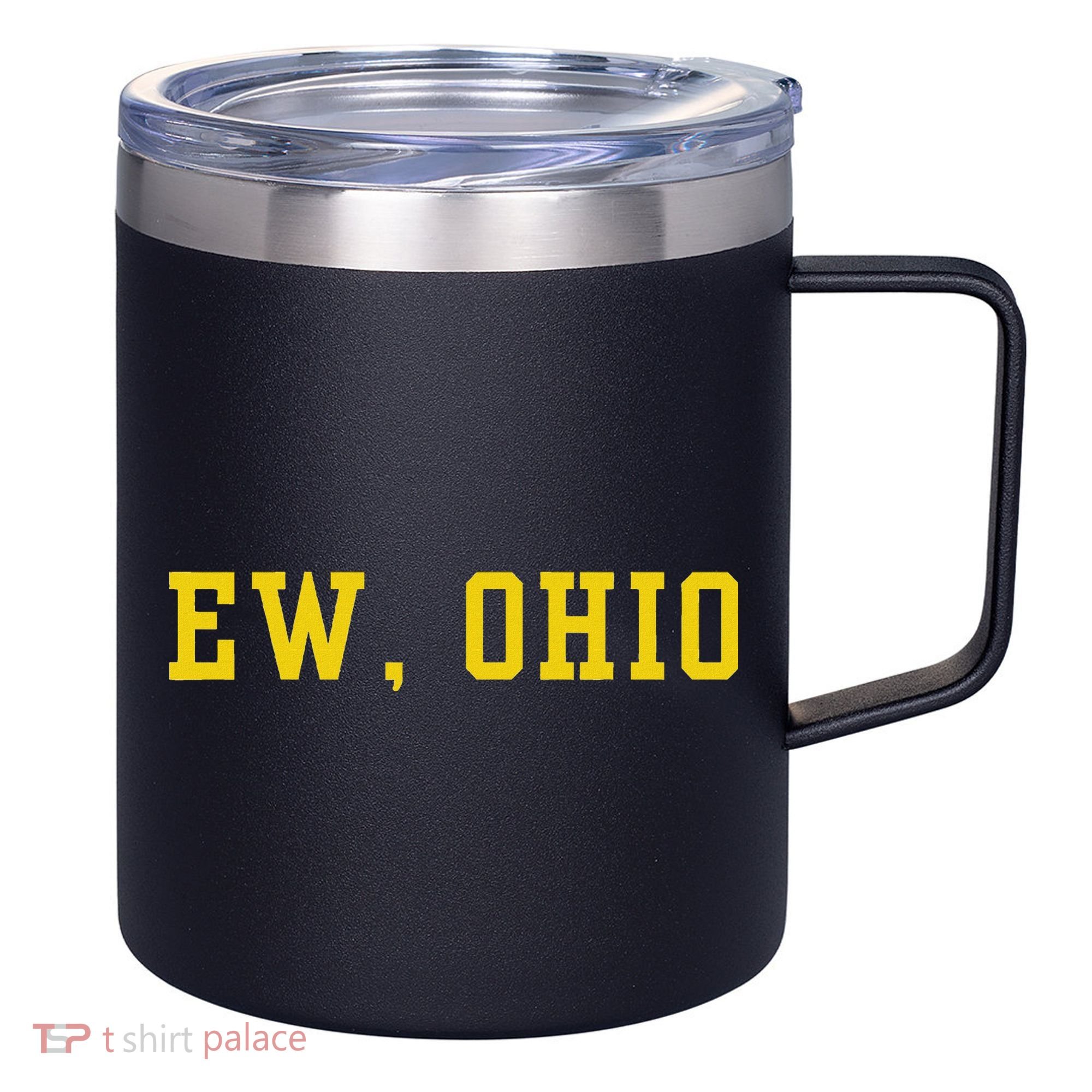 Ew Ohio Generation Z & Gen Alpha Brain Rot Funny Slang 12oz Stainless Steel Coffee Mug