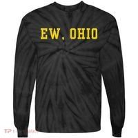 Ew Ohio Generation Z & Gen Alpha Brain Rot Funny Slang Tie-Dye Long Sleeve Shirt thumb 0