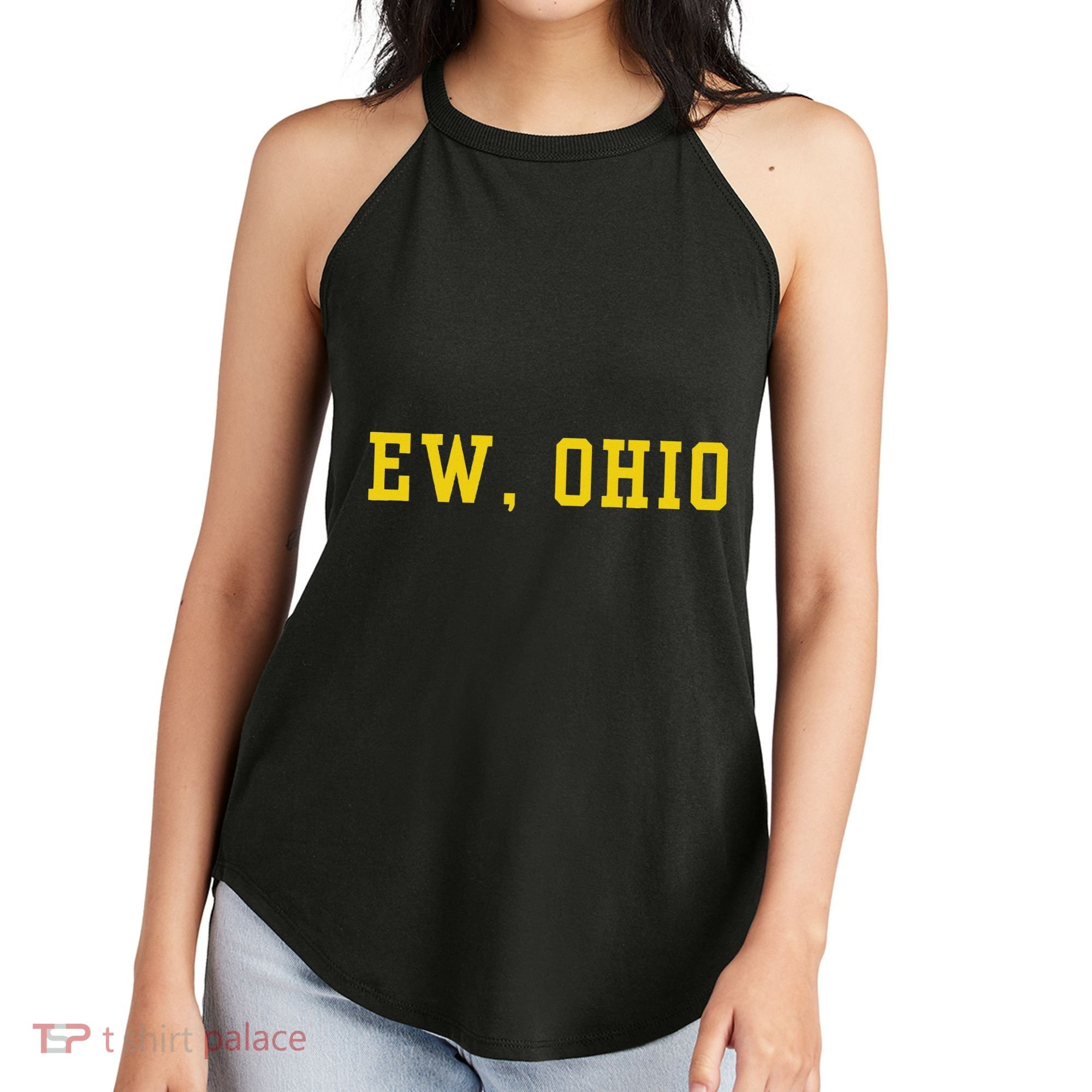 Ew Ohio Generation Z & Gen Alpha Brain Rot Funny Slang Women's Perfect Tri Rocker Tank