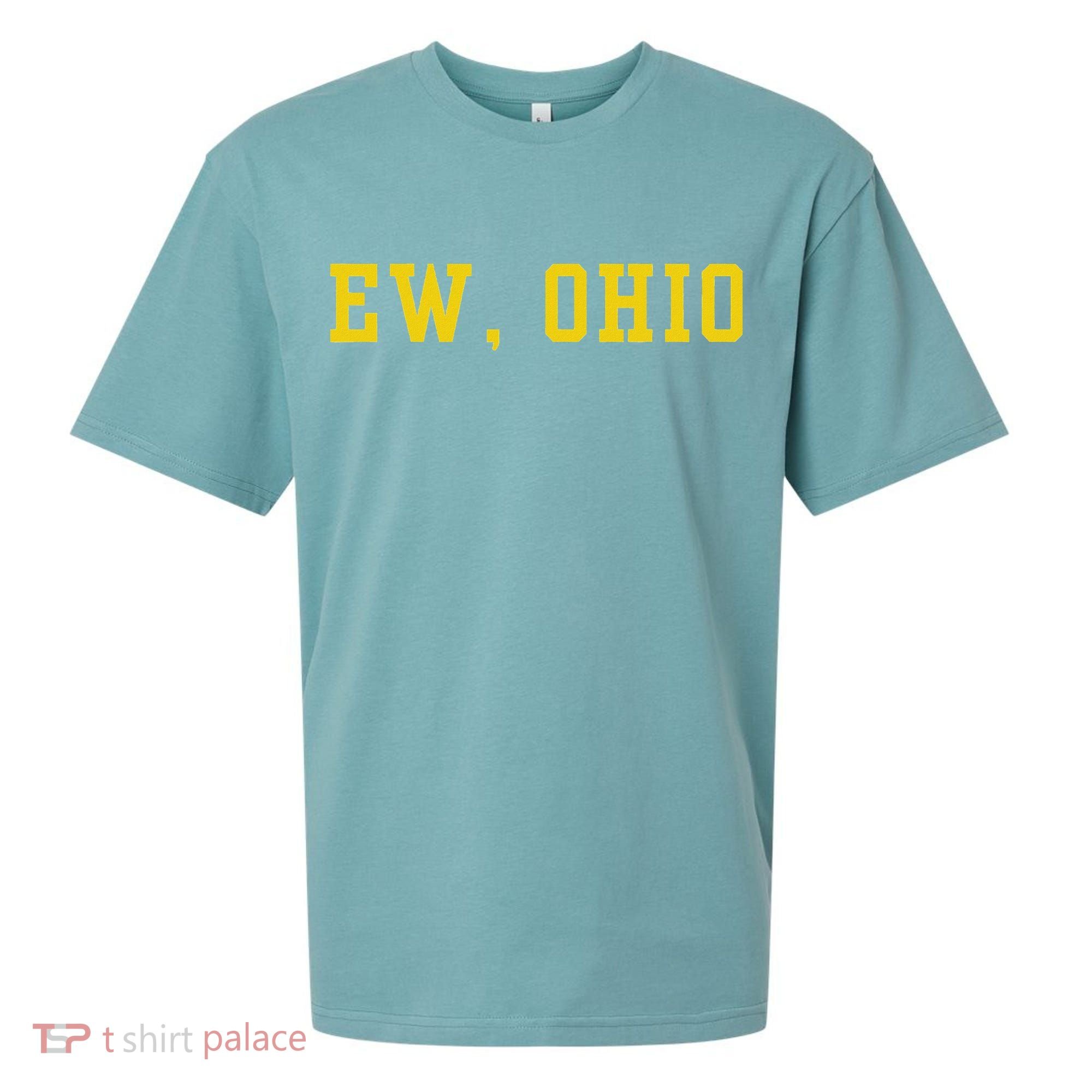 Ew Ohio Generation Z & Gen Alpha Brain Rot Funny Slang Sueded Cloud Jersey T-Shirt
