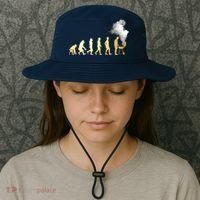 Evolution Of Grill Master Grilling Gifts I Do BBQ Bucket Hat thumb 3
