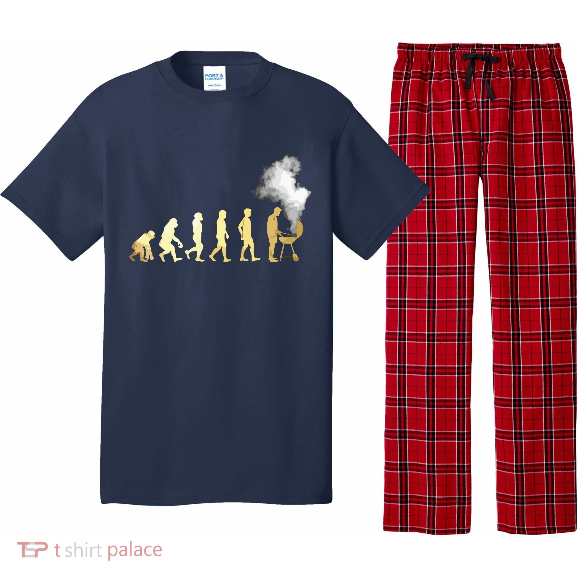 Evolution Of Grill Master Grilling Gifts I Do BBQ Pajama Set