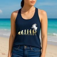 Evolution Of Grill Master Grilling Gifts I Do BBQ Women's Tank Top thumb 2