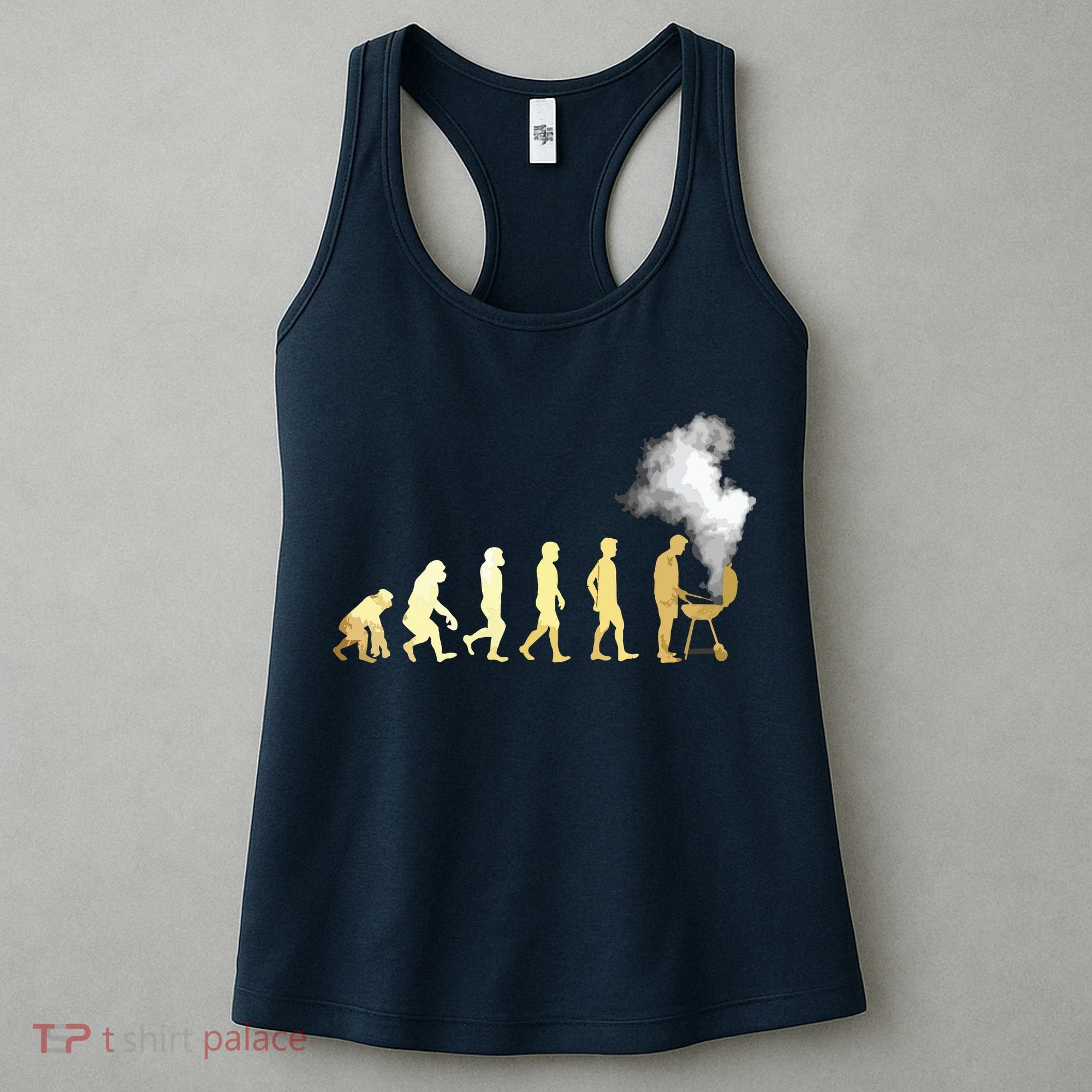 Evolution Of Grill Master Grilling Gifts I Do BBQ Women's Tank Top