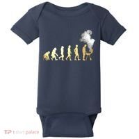 Evolution Of Grill Master Grilling Gifts I Do BBQ Baby Bodysuit thumb 0