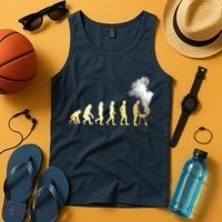 Evolution Of Grill Master Grilling Gifts I Do BBQ Tank Top thumb 4