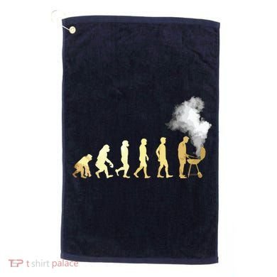 Evolution Of Grill Master Grilling Gifts I Do BBQ Golf Towel