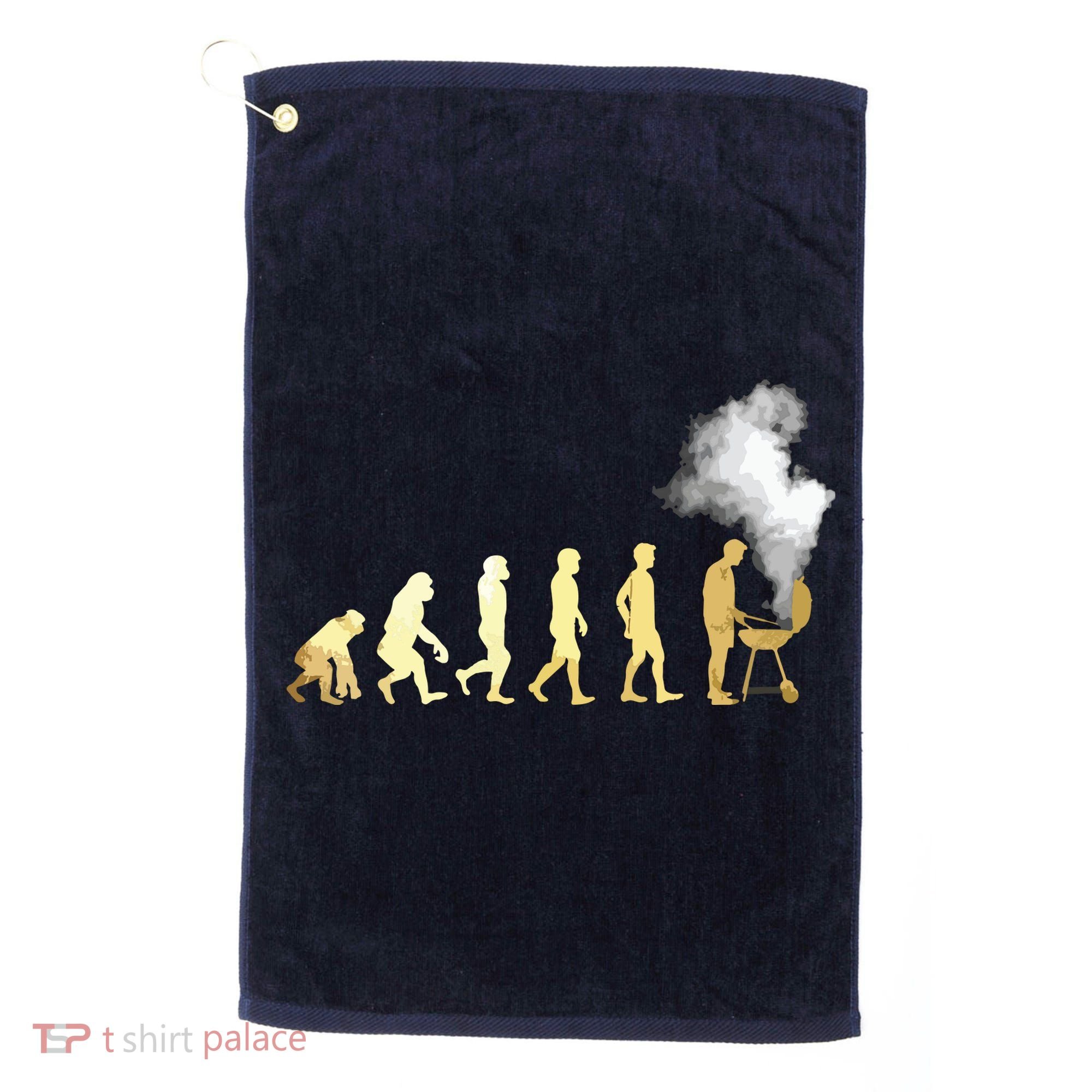 Evolution Of Grill Master Grilling Gifts I Do BBQ Golf Towel