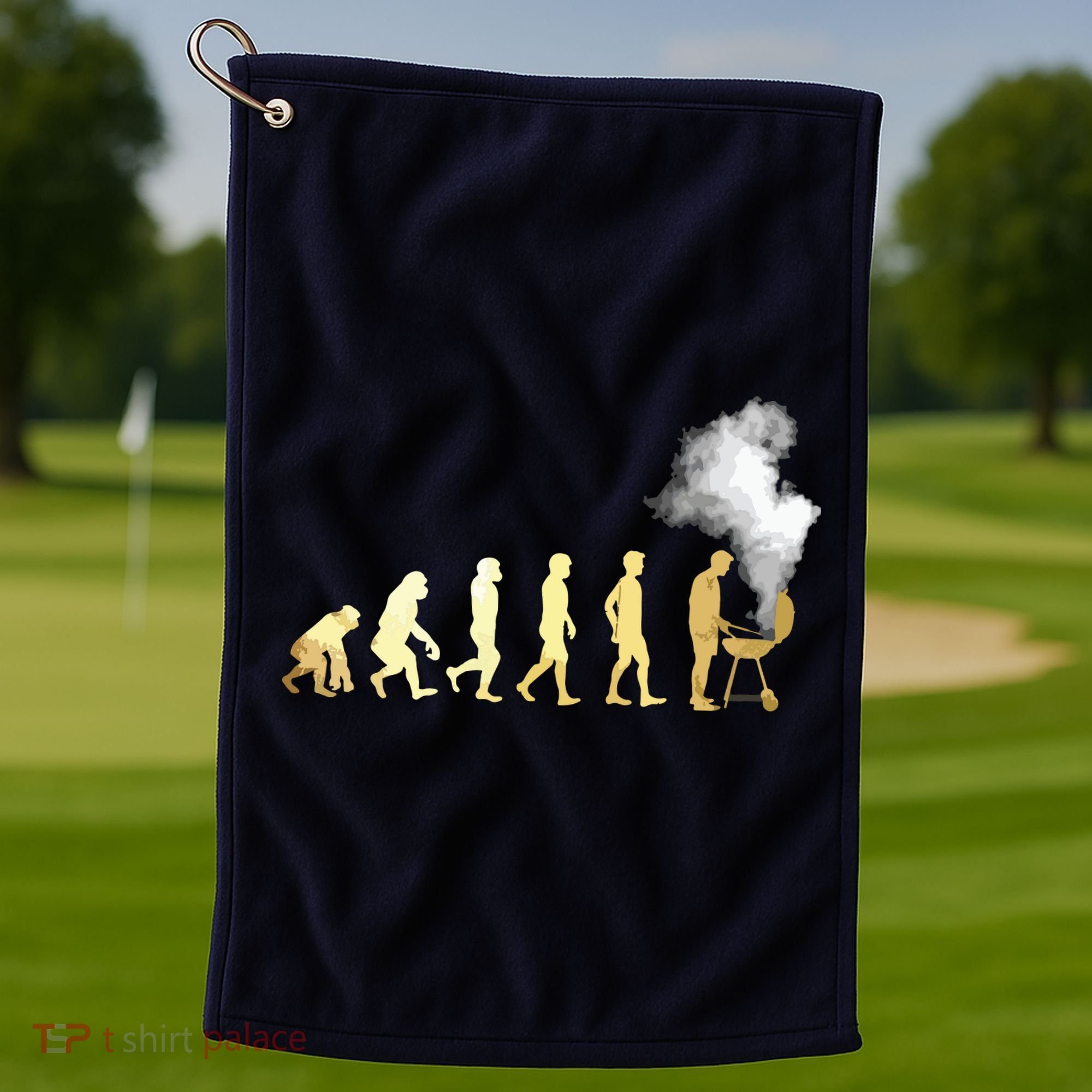 Evolution Of Grill Master Grilling Gifts I Do BBQ Golf Towel