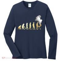 Evolution Of Grill Master Grilling Gifts I Do BBQ Women's Long Sleeve Shirt thumb 0