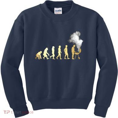 Evolution Of Grill Master Grilling Gifts I Do BBQ Kids Sweatshirt