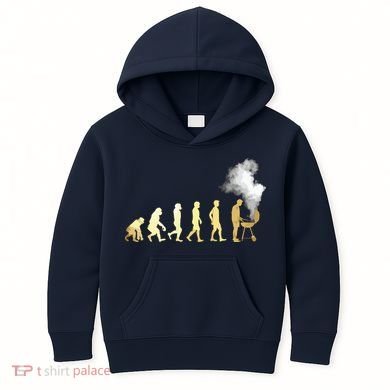 Evolution Of Grill Master Grilling Gifts I Do BBQ Kids Hoodie