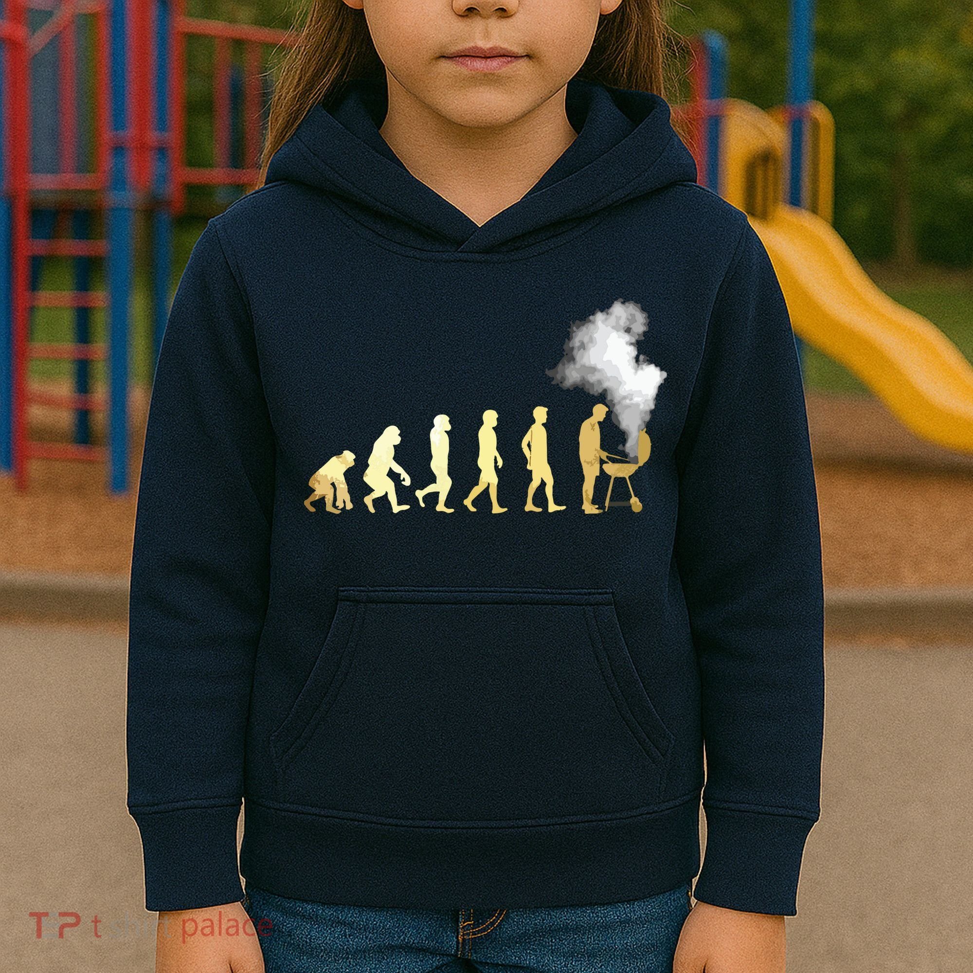 Evolution Of Grill Master Grilling Gifts I Do BBQ Kids Hoodie