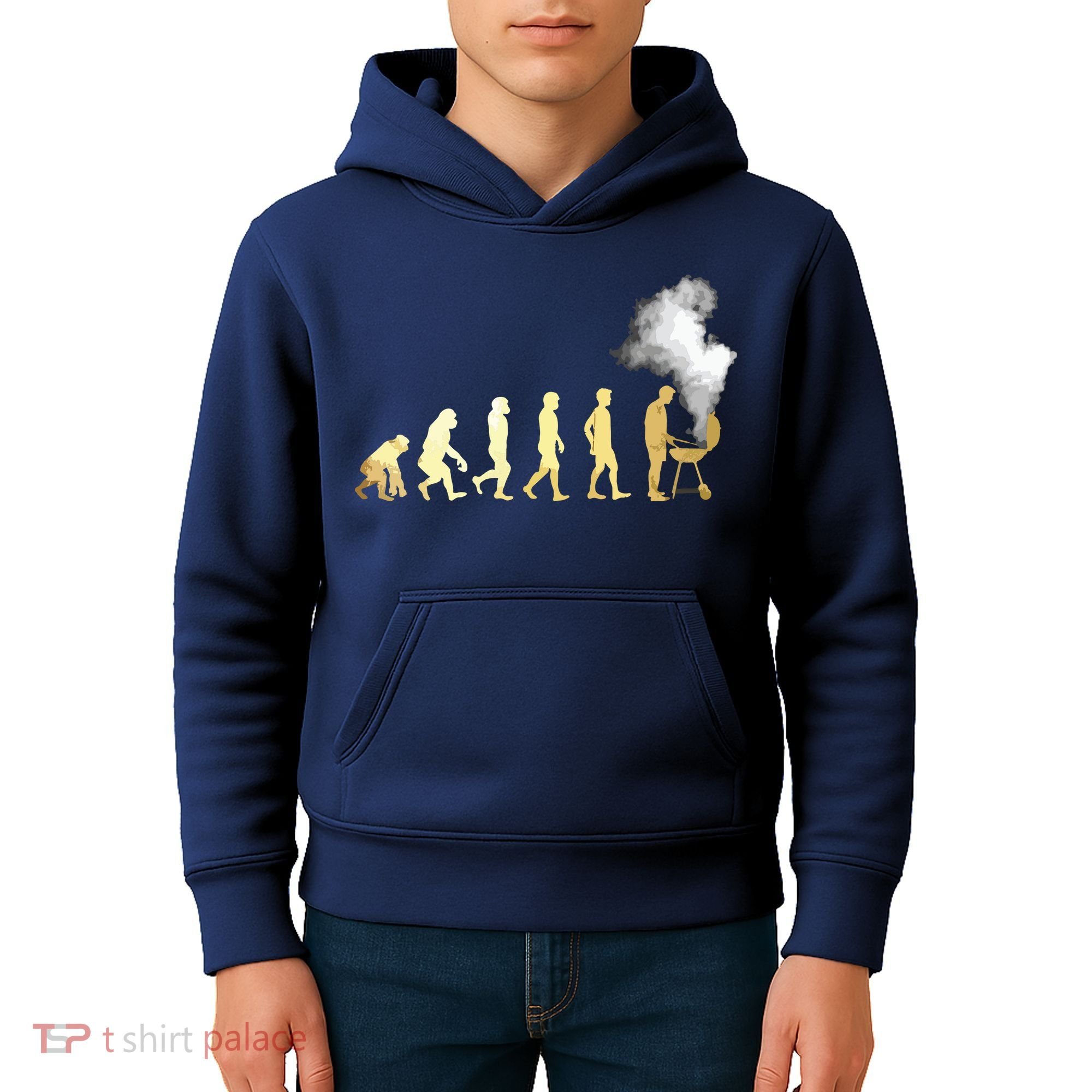 Evolution Of Grill Master Grilling Gifts I Do BBQ Kids Hoodie