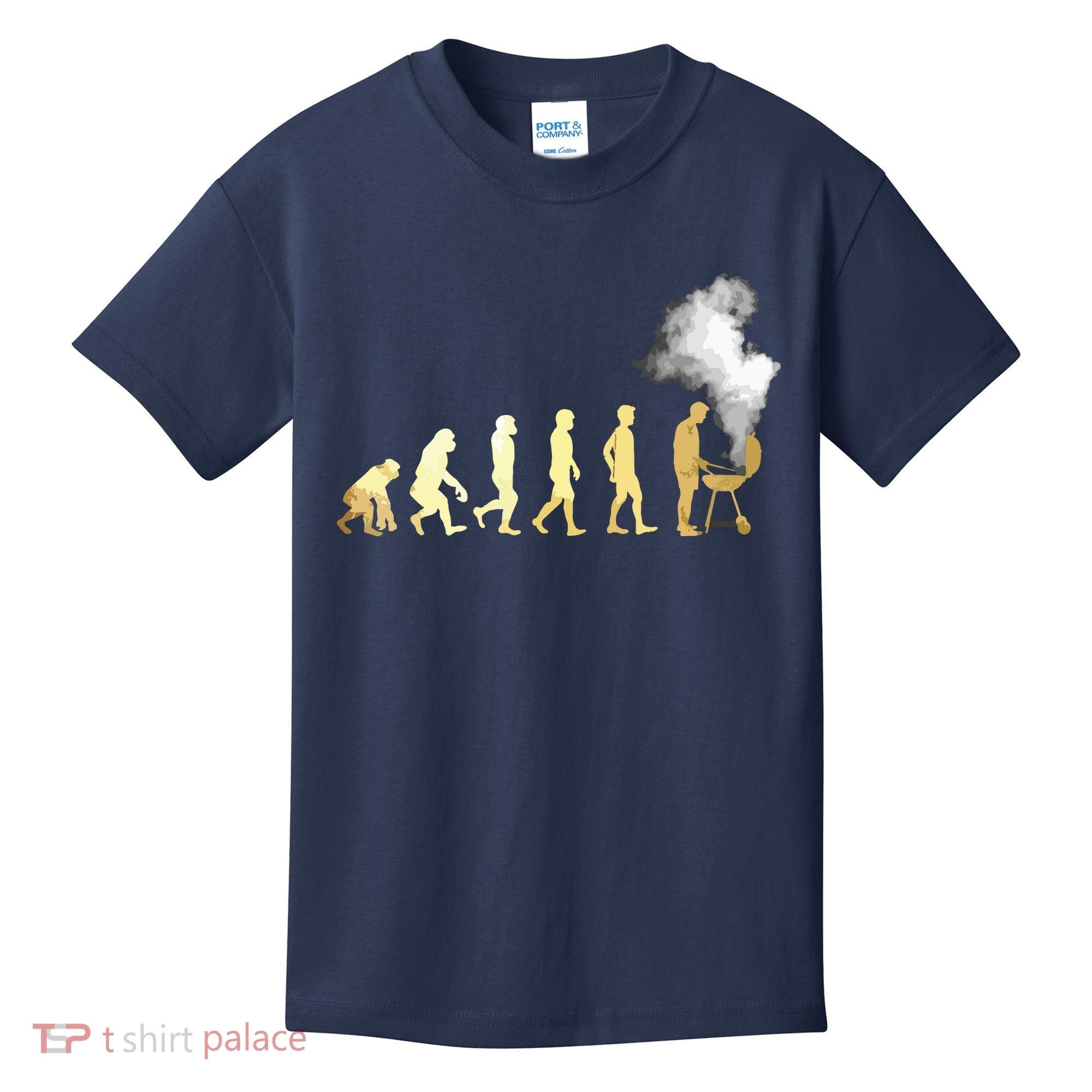 Evolution Of Grill Master Grilling Gifts I Do BBQ Kids T-Shirt