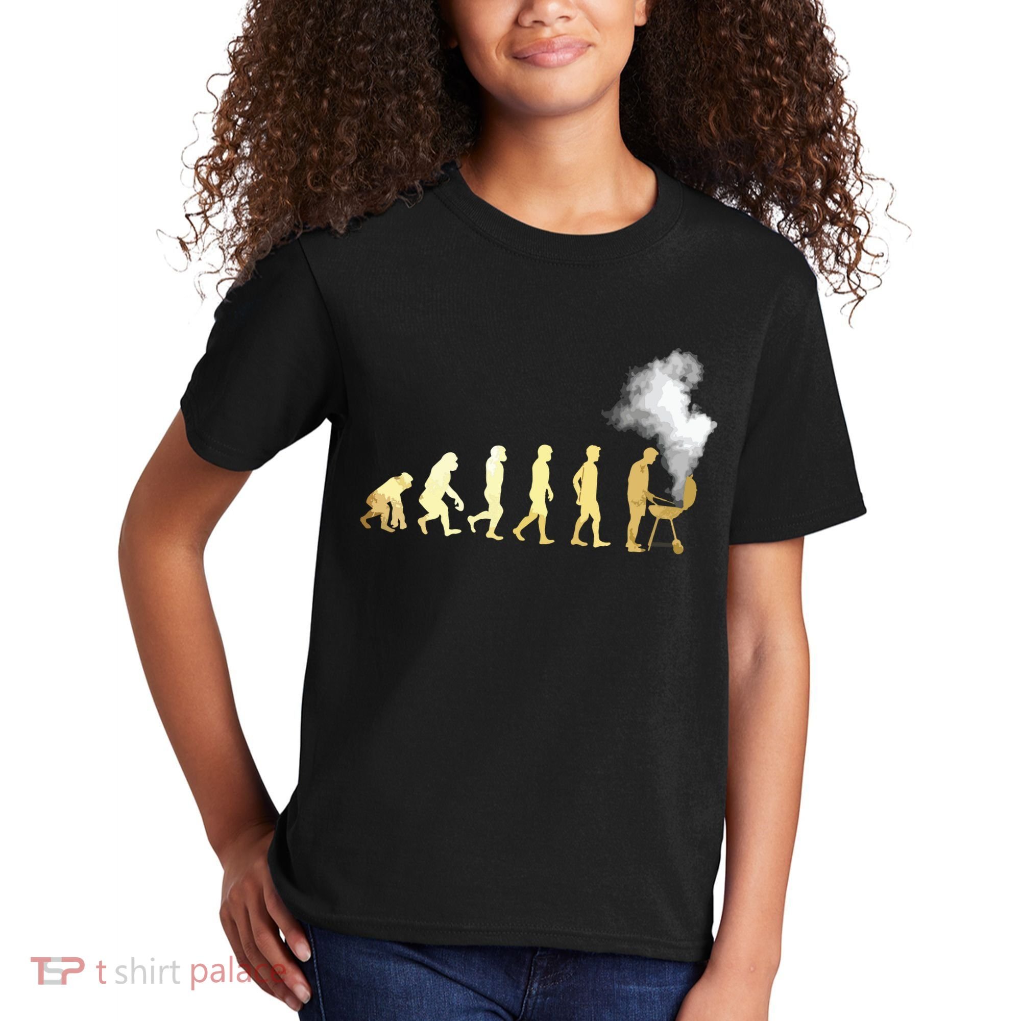 Evolution Of Grill Master Grilling Gifts I Do BBQ Kids T-Shirt