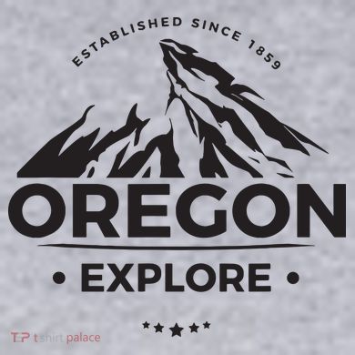 Explore Oregon Graphic Mountain Women's Racerback Cropped Tank