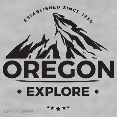 Explore Oregon Graphic Mountain Ladies PosiCharge Tri-Blend Wicking Tank