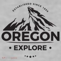 Explore Oregon Graphic Mountain Ladies PosiCharge Tri-Blend Wicking Tank thumb 2