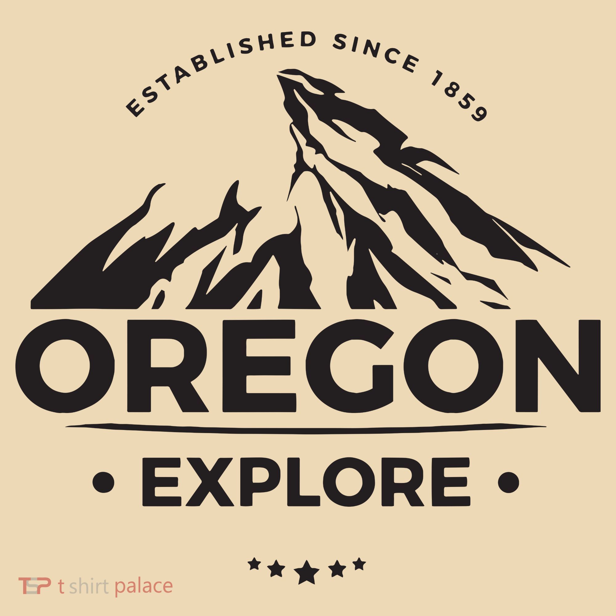 Explore Oregon Graphic Mountain Tote Bag