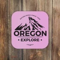 Explore Oregon Graphic Mountain Coaster thumb 0