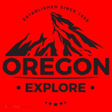 Explore Oregon Graphic Mountain Santa Hat