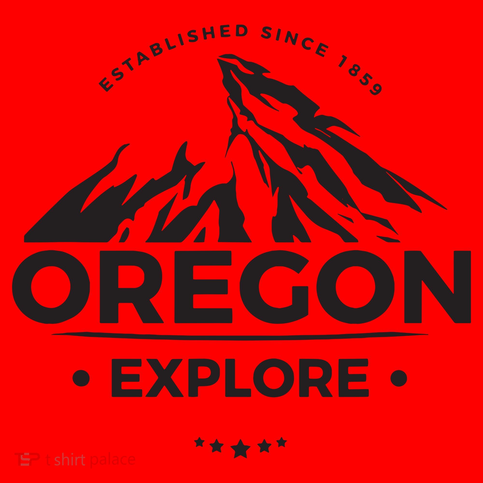 Explore Oregon Graphic Mountain Santa Hat