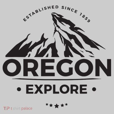 Explore Oregon Graphic Mountain Tie-Dye T-Shirt