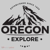 Explore Oregon Graphic Mountain Tie-Dye T-Shirt thumb 2
