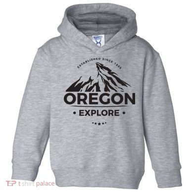 Explore Oregon Graphic Mountain Toddler Hoodie